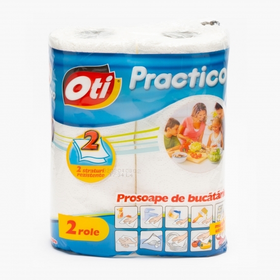 Prosop de bucătărie Practico, 2 straturi, 2 role, 45 foi