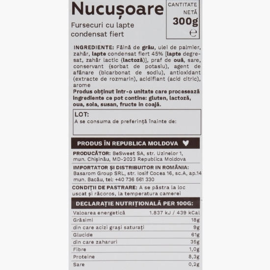 Biscuiți Nucușoare 300g