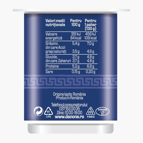 Iaurt în stil grecesc 5.4% grăsime, 130g