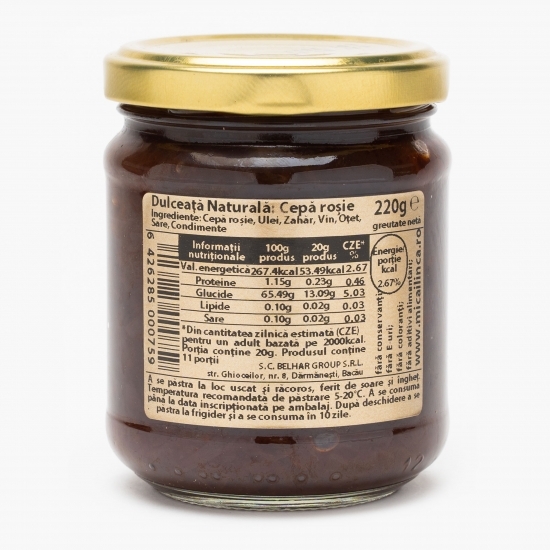 Dulceață naturală de ceapă roșie 220g