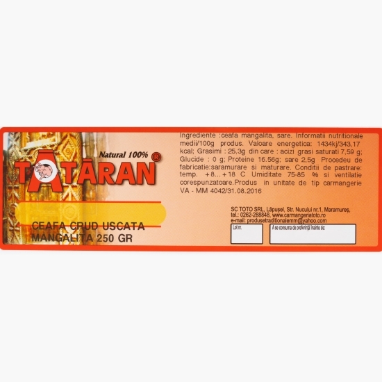 Ceafă crud-uscată Mangaliță 250g