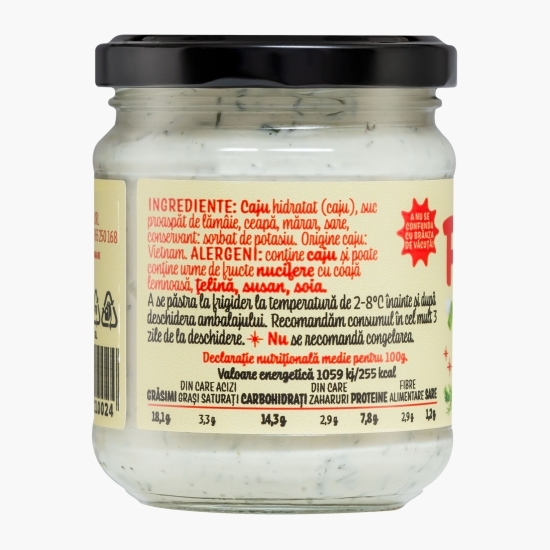 Pastă tartinabilă de caju cu ceapă şi mărar 200g