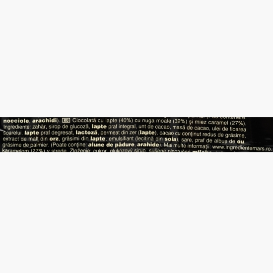 Batoane de ciocolată cu lapte, miez de caramel și nuga, 5x45g