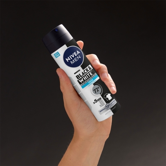 Deodorant antiperspirant spray pentru bărbați Men Black&White Invisible Fresh 150ml