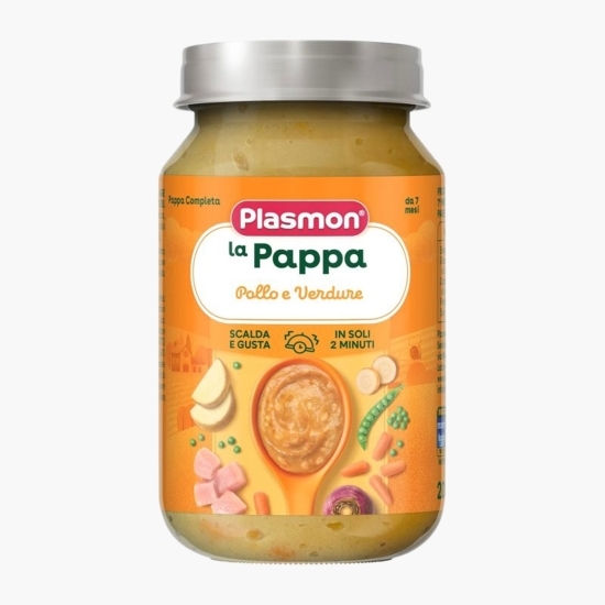 Masă completă cu pui și legume, +7 luni, 200g