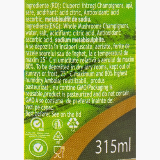 Ciuperci întregi 160g