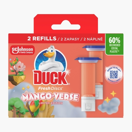 Rezervă gel pentru vasul toaletei Fresh Discs Mango Verse Twin 72ml