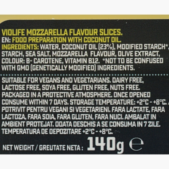 Felii vegetale cu aromă de mozzarella 140g