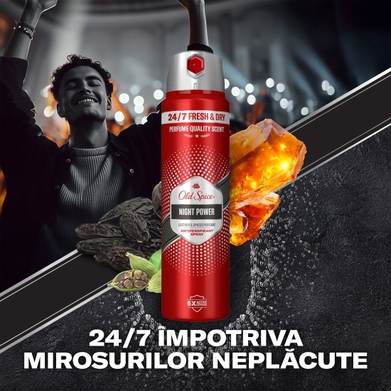 Spray antiperspirant Night Power, 150ml