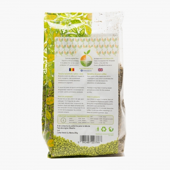 Cafea verde măcinată cu mentă 250g 