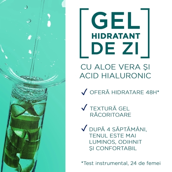 Gel hidratant pentru ten cu aloe vera 50ml