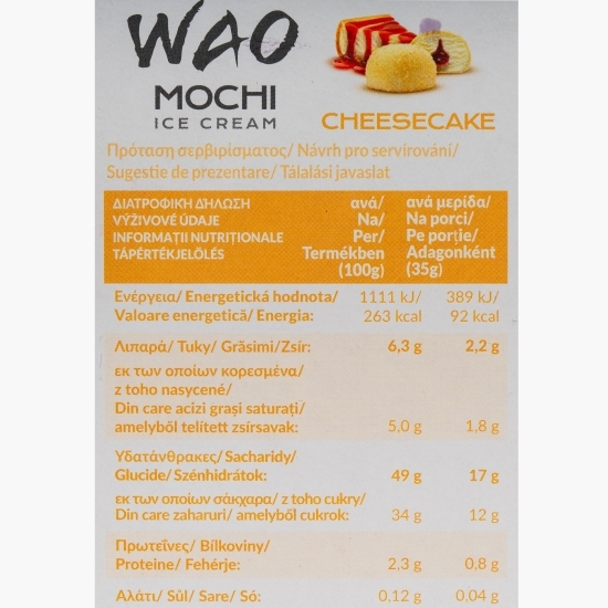 Mochi - desert japonez cu înghețată cheesecake 216ml (210g)