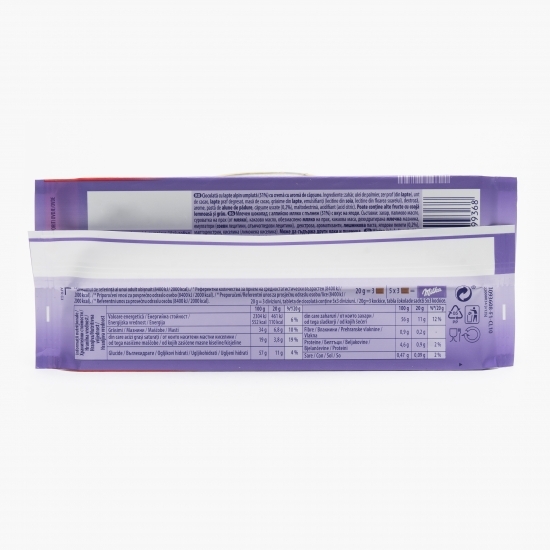 Ciocolată cu cremă cu gust de căpșune 100g