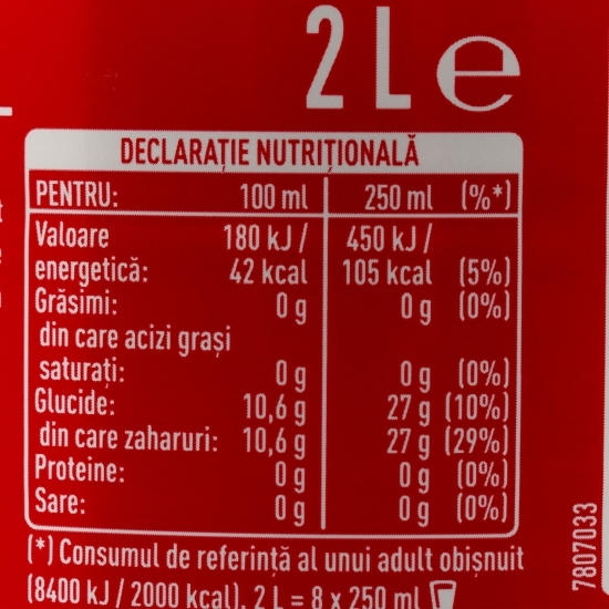 Băutură carbogazoasă cola 2l