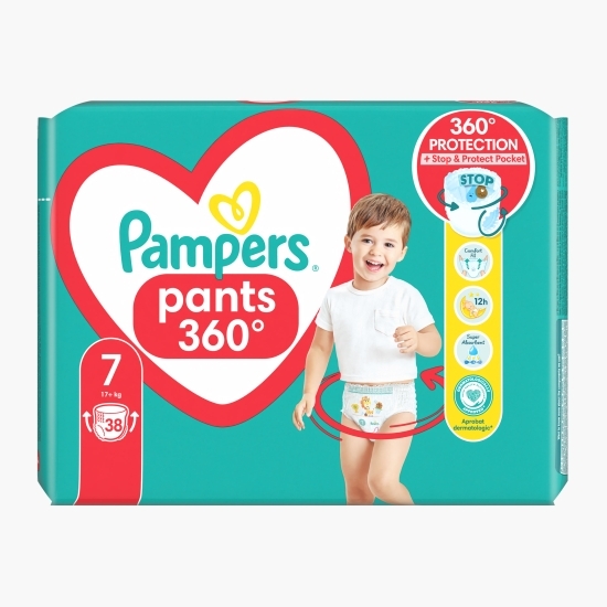 Scutece chiloțel Pants Jumbo Pack, mărimea 7, 17+ kg, 38 buc