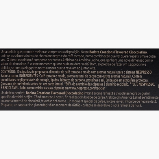 Barista Cioccolatino, 10 băuturi, capsule cafea