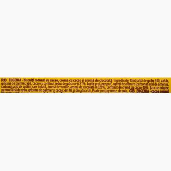 Biscuiți Crunchy cu cacao 168g