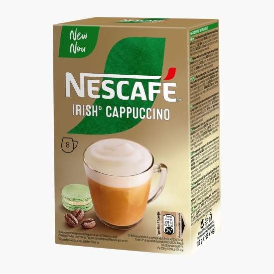 Mix de cafea instant Cappuccino Irish plicuri 8x14g