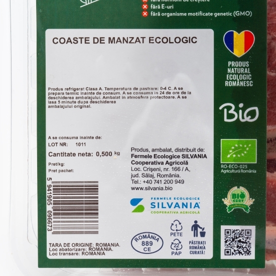 Coaste de mânzat eco 500g