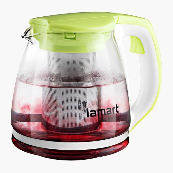 Ceainic cu infuzor, verde, 1.1l