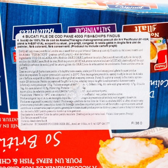 File de cod pane 4 buc 400g