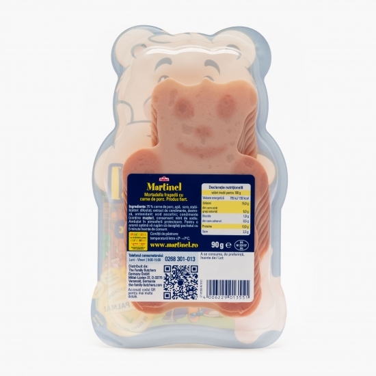 Mortadella fragedă de porc 90g