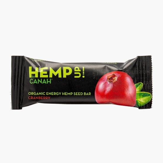 Baton eco din semințe de cânepă cu merișoare Hemp Up 48g