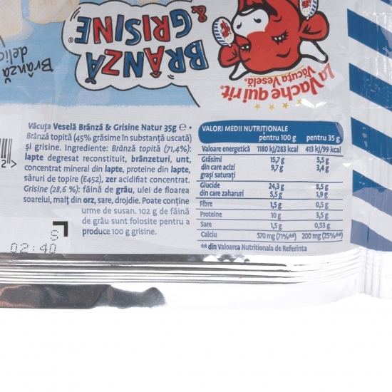 Brânză topită și grisine natur 35g