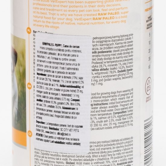 Hrană umedă pentru câini, 400g, cu carne de curcan