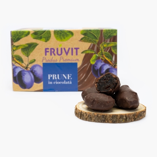 Prune în ciocolată neagră 200g