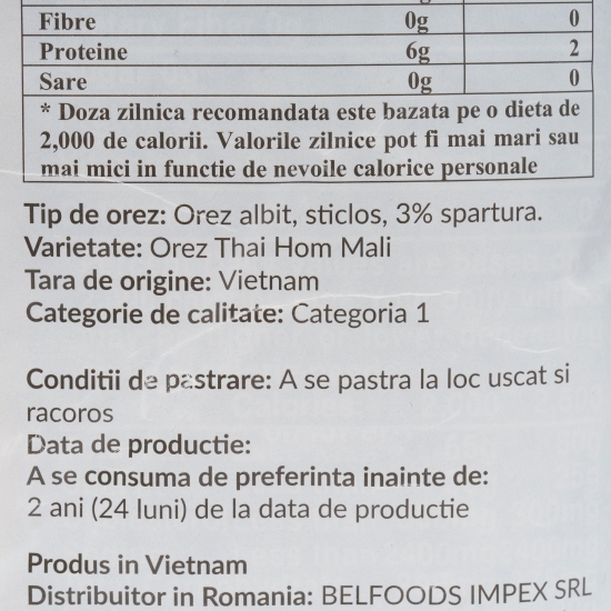 Orez Thai Hom Mali 1kg