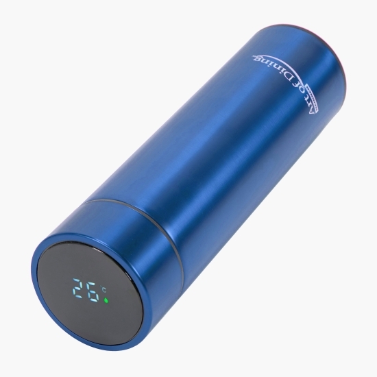 Termos inox albastru cu indicator led capacitate 450ml