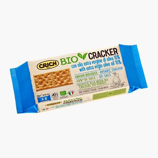 Crackers eco cu ulei de măsline extra virgin 250g