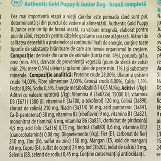 Hrană uscată pentru câini, 2kg, junior&puppy