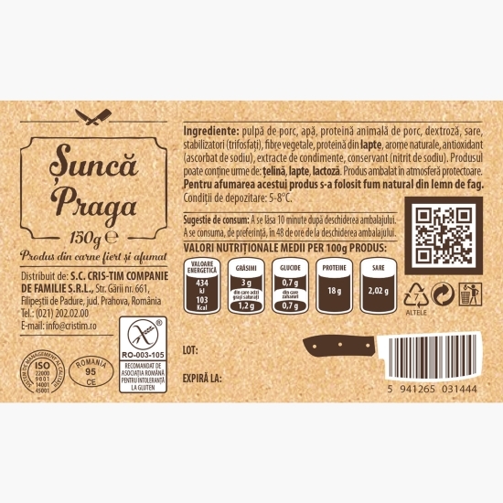 Șuncă Praga 150g
