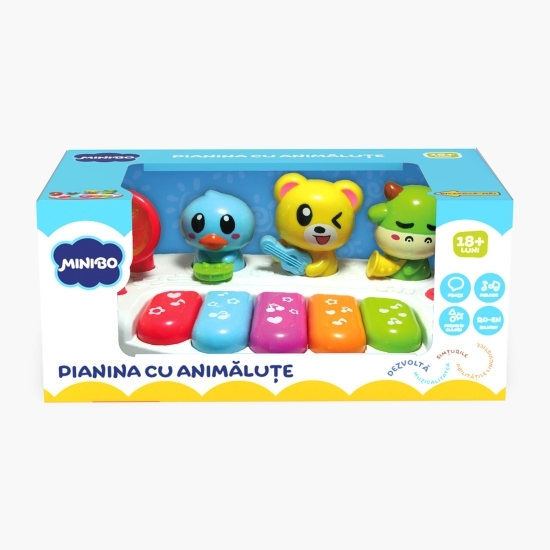 Pianină cu animăluțe, 18+ luni