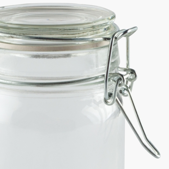 Borcan depozitare din sticlă cu capac 250ml