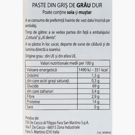 Paste Spaghetti n.12, 500g