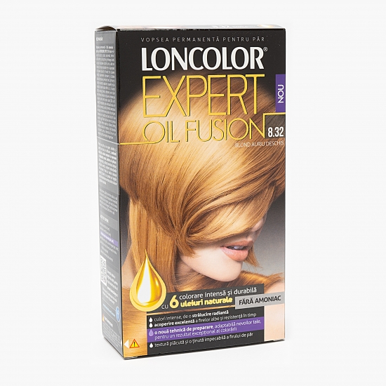 Vopsea permanentă pentru păr Expert Oil Fusion 8.32 blond auriu deschis 100ml