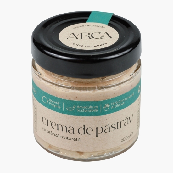 Cremă de păstrăv cu brânză maturată, 200g