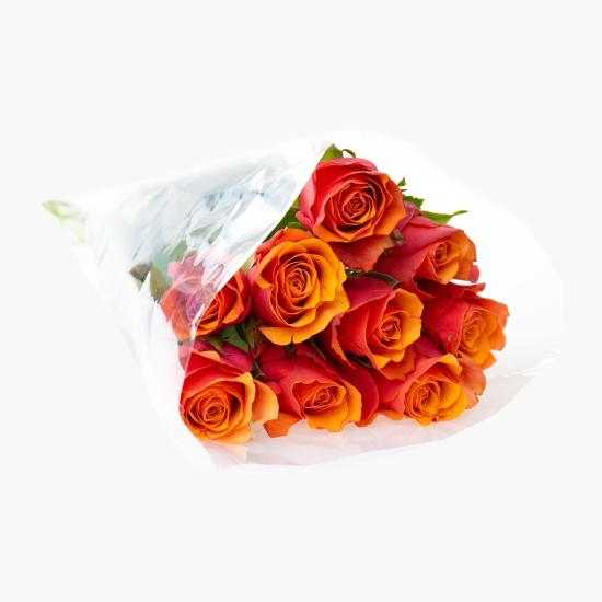 Buchet mixt 9 trandafiri, diverse culori