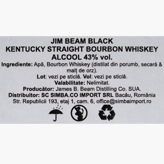 Bourbon Whiskey, 43%, USA, 0.7l + 2 pahare
