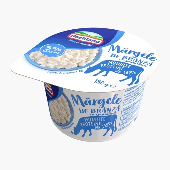 Mărgele de brânză cu smântână 3% grăsime 180g
