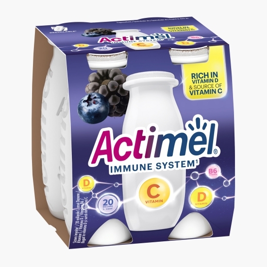 Iaurt de băut cu afine și mure 4x100g
