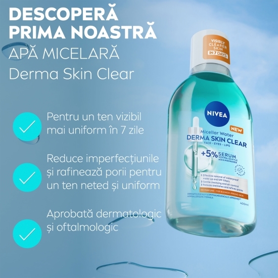 Apă micelară Derma Skin Clear 400ml