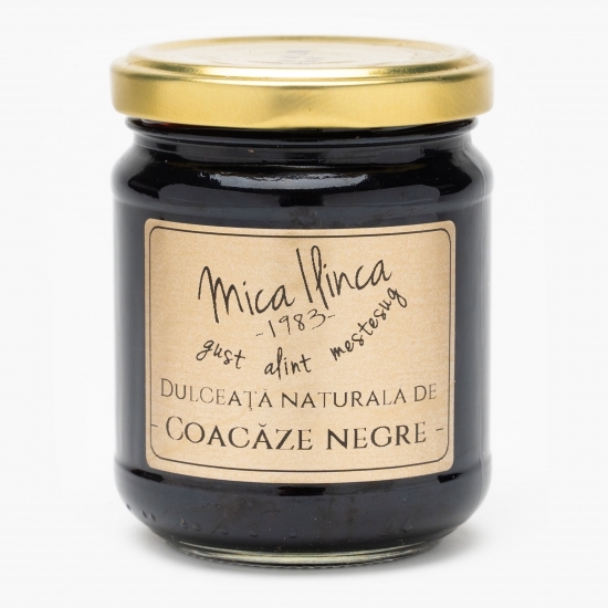 Dulceață naturală de coacăze negre 220g
