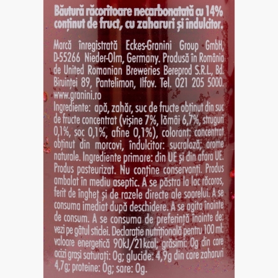 Băutură necarbogazoasă cu vișine 0.33l