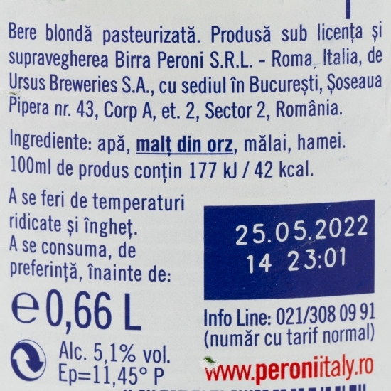 Bere blondă sticlă 0.66l