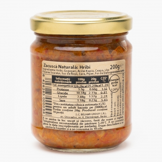 Zacuscă naturală de hribi 200g