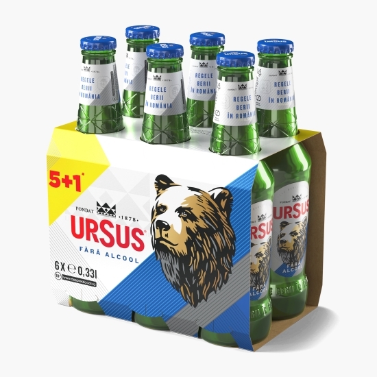 Bere blondă fără alcool, 6x0.33l (5+1)